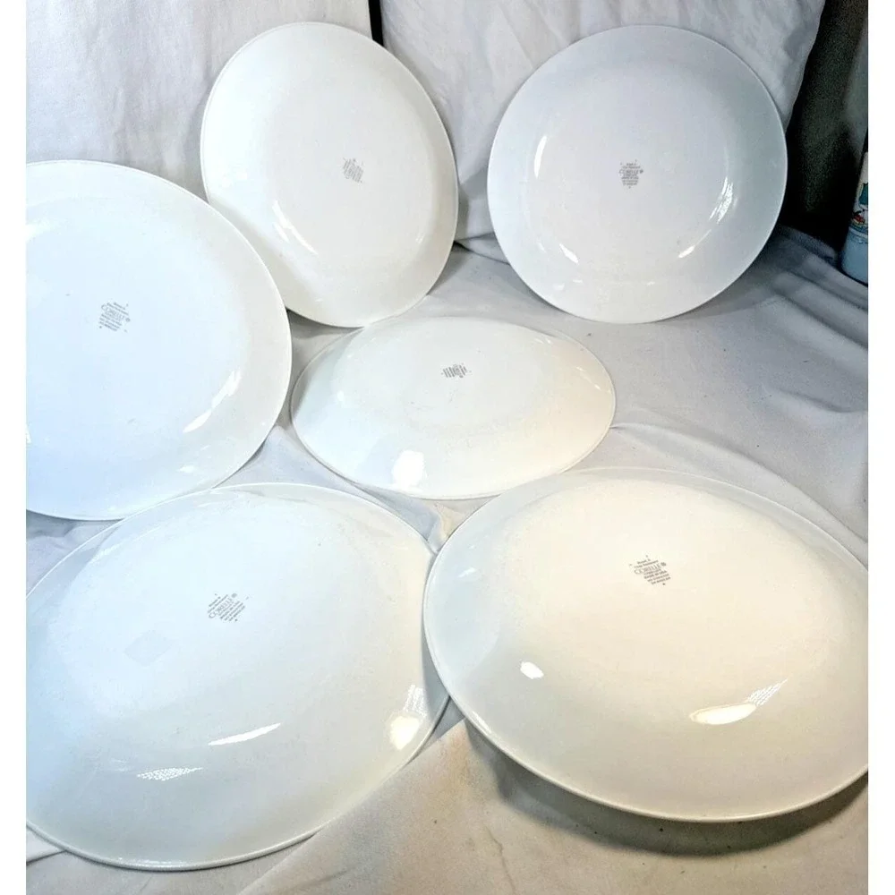Vintage Set of 6 Corning Ware Corelle Country Cottage Dinner Plates 10.25'' EVC
